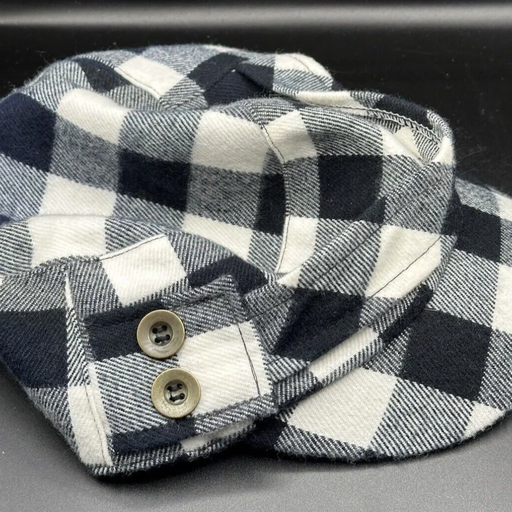 D&Y - Gatsby Newsboy Driver Flat Hat / Cap, Gingham or Plaid, 100% Acrylic - Picture 2 of 7